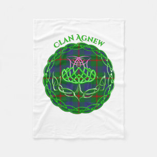Couverture Polaire Agnew Scottish Tartan Celtic Thistle