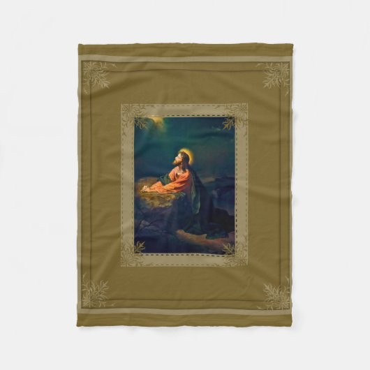Couverture Polaire Agonie de Jésus dans le jardin (Devant)
