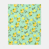 Couverture Polaire Agrumes TROPICALES FRUITS D'ÉTÉ Citron orange tran (Devant)