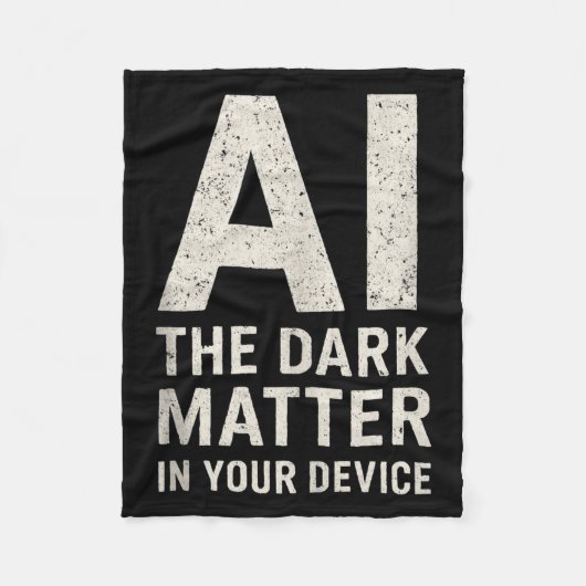 Couverture Polaire Ai Dark Ogy _ Science & Tech Gift Slogan Tank (Devant)