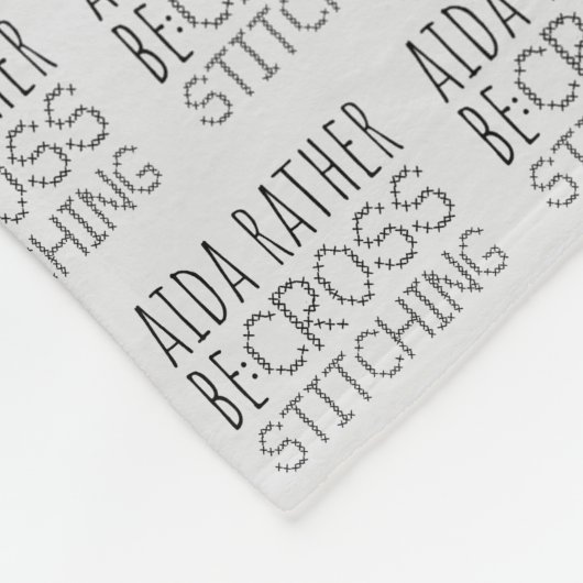 Couverture Polaire Aida Plutôt Broderie Point de Croix Amusant (Coin)