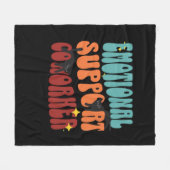 Couverture Polaire Aide émotionnelle Coworker Chat Classic (Devant (Horizontal))