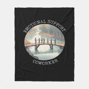 Couverture Polaire Aide émotionnelle Coworker Motivational Companion