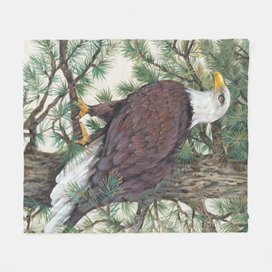 Couverture Polaire Aigle à tête blanche (Devant (Horizontal))