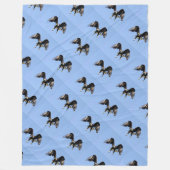 Couverture Polaire aigle chauve troupes d'honneur USA art patriotique (Devant)