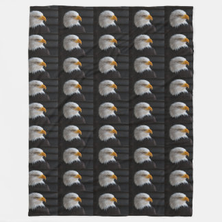 Couverture Polaire aigle chauve troupes d'honneur USA art patriotique