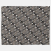 Couverture Polaire aigle chauve troupes d'honneur USA art patriotique (Devant (Horizontal))