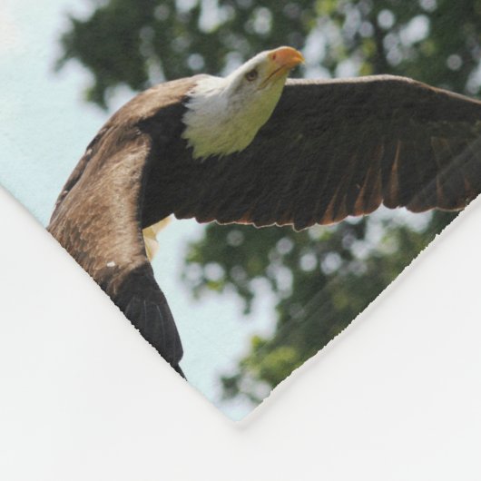 Couverture Polaire aigle chauve troupes d'honneur USA art patriotique (Coin)