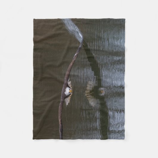 Couverture Polaire Aigle de Bald en vol (Devant)