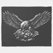 Couverture Polaire Aigle de Cendres par BurnsInHell (Devant (Horizontal))