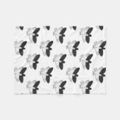 Couverture Polaire Aigle de silhouette (Devant (Horizontal))