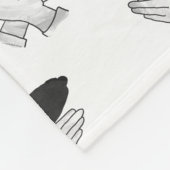 Couverture Polaire Aigle de silhouette (Coin)