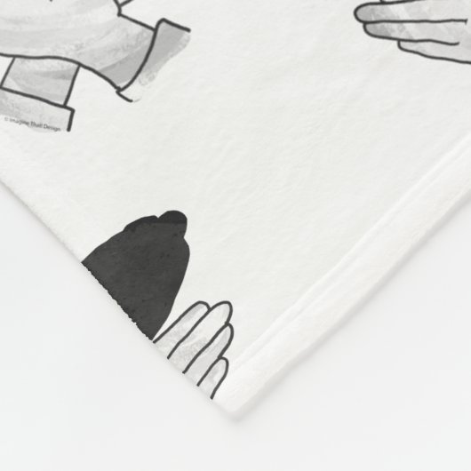 Couverture Polaire Aigle de silhouette (Coin)