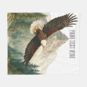 Couverture Polaire Aigle en vol  (Devant (Horizontal))