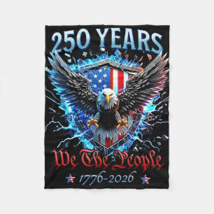 Couverture Polaire Aigle Patriotique Et Drapeau 250 Ans 1776-2026