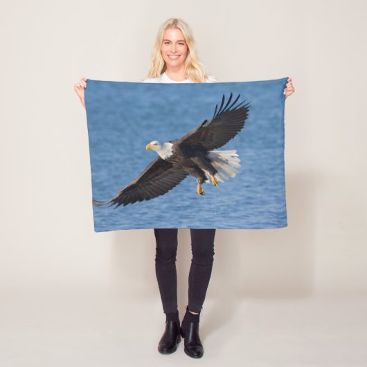 Couverture Polaire Aigle royal en vol (En situation)