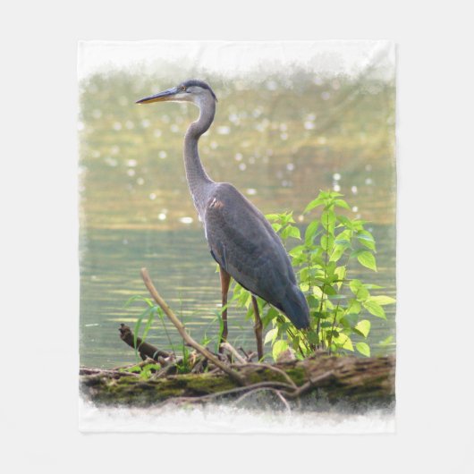 Couverture Polaire Aigrette grise 1 (Devant)