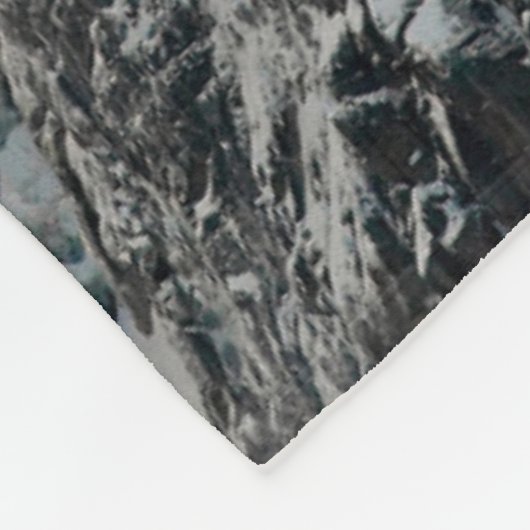 Couverture Polaire Aiguille des Deux Aigles lever du soleil, Chamonix (Coin)