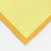 Couverture Polaire Aiguille jaune et orange (Coin)