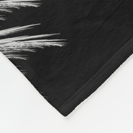 Couverture Polaire AILES ANGEL Monogramme Noir (Coin)