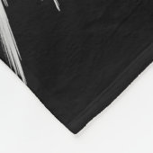 Couverture Polaire AILES ANGEL Monogramme Noir (Coin)