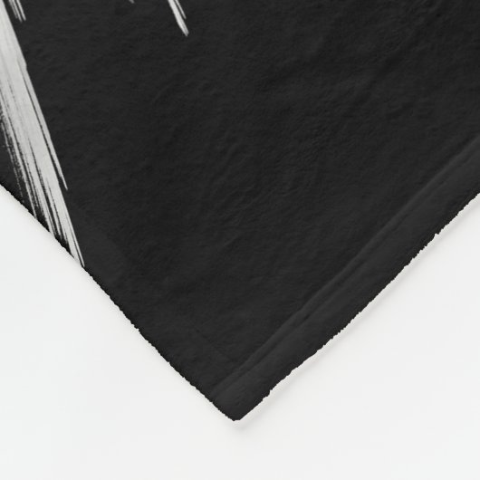 Couverture Polaire AILES ANGEL Monogramme Noir (Coin)