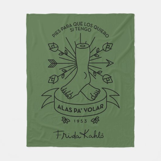 Couverture Polaire Ailes de Frida Kahlo | à voler (Devant)