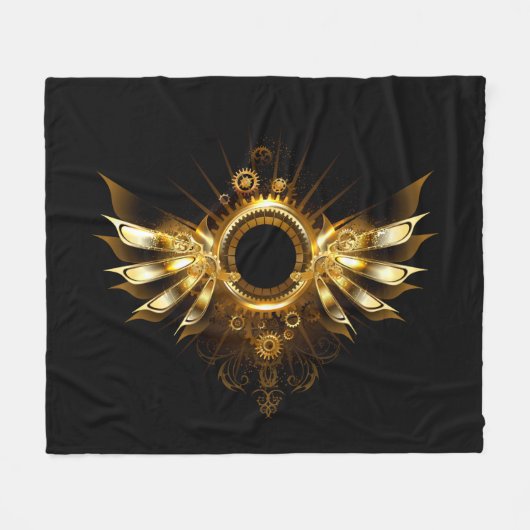 Couverture Polaire Ailes de Steampunk (Devant (Horizontal))