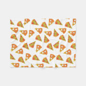 Couverture Polaire Aime la pizza (Devant (Horizontal))