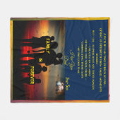 Couverture Polaire Aimé Un - Personnalisable Cadeau Moyenne Throw (Devant (Horizontal))