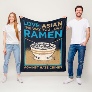 Couverture Polaire Aimer Asiatique Comme Vous Aimez Ramen