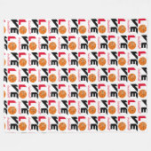 Couverture Polaire Aimer le basket-ball (Devant (Horizontal))