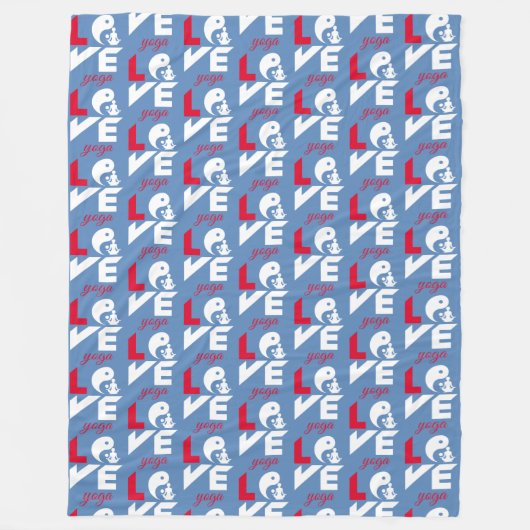 Couverture Polaire Aimer le yoga (Devant)