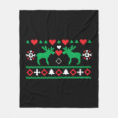 Couverture Polaire Aimer Noël laid (Devant)