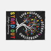 Couverture Polaire Aimer Support Accepter Comprendre Sensibilisation  (Devant (Horizontal))