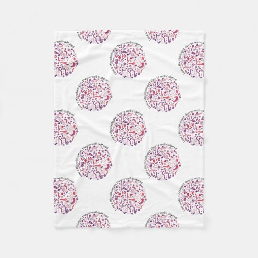 Couverture Polaire Aimer un microbiologiste (Devant)