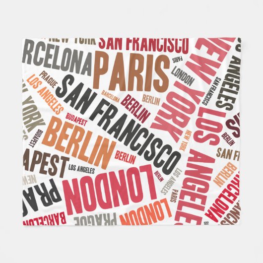 Couverture Polaire Aimer voyager (Devant (Horizontal))