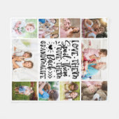 Couverture Polaire Aimez-Les Les Gâter Grandmalife Photo Collage (Devant (Horizontal))