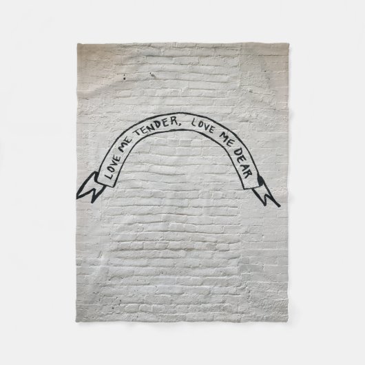 Couverture Polaire Aimez-moi tendre amour mes chers citations murales (Devant)