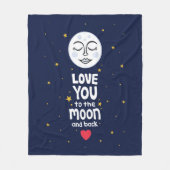 Couverture Polaire Aimez-vous à la Lune et retour (Devant)