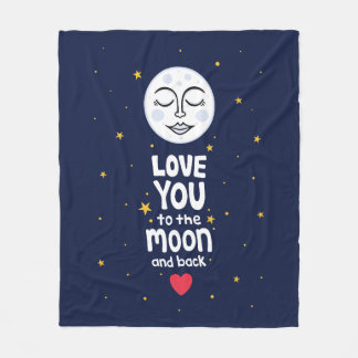 Couverture Polaire Aimez-vous à la Lune et retour