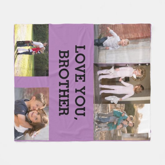 Couverture Polaire Aimez-vous Brother Fleece Blanket (Devant (Horizontal))