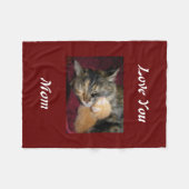 Couverture Polaire Aimez-vous maman (Devant (Horizontal))