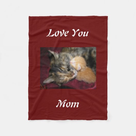 Couverture Polaire Aimez-vous maman (Devant)