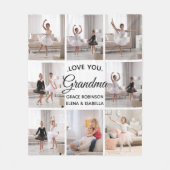 Couverture Polaire Aimez-vous mignon présent pour grand-mère 8-Photo (Devant)