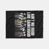 Couverture Polaire Ain’t No Hood Like Sainthood Floral Catholic Faith (Devant (Horizontal))