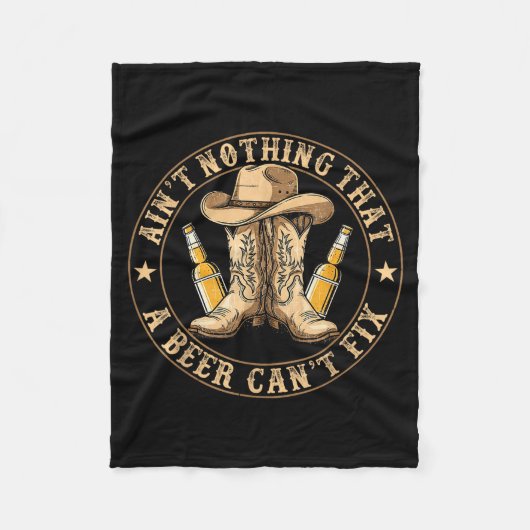 Couverture Polaire Ain’t Nothing That A Beer Can’t Fix Country Beer F (Devant)