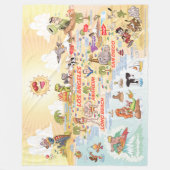 Couverture Polaire Ainsi California Cities & Beaches Fleece Blanket (Devant)