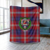 Couverture Polaire Ainslie Scottish Clan Tartan & Crest