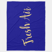 Couverture Polaire AIR FRAIS Élégant Arrière - plan Royal Bleu profon (Devant)